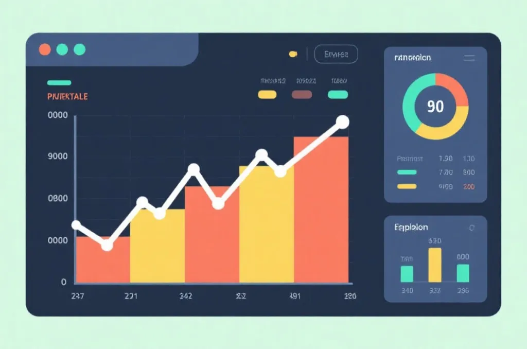 赔率走势图与数据面板示意